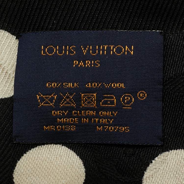 Pre Owned Louis Vuitton Red Monodots Monogram Scarf 