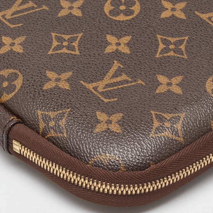 Pre Owned Louis Vuitton Monogram Canvas Laptop Sleeve