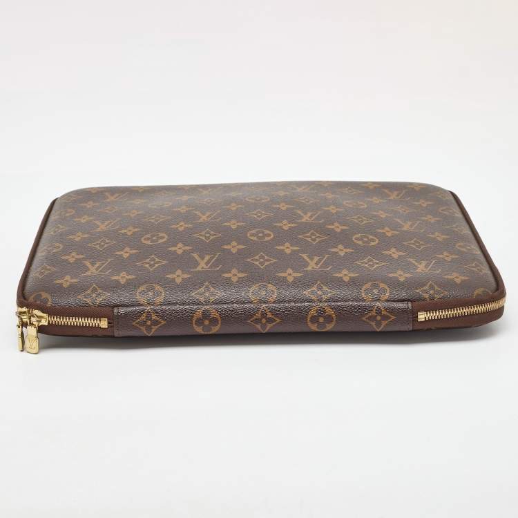 Pre Owned Louis Vuitton Monogram Canvas Laptop Sleeve
