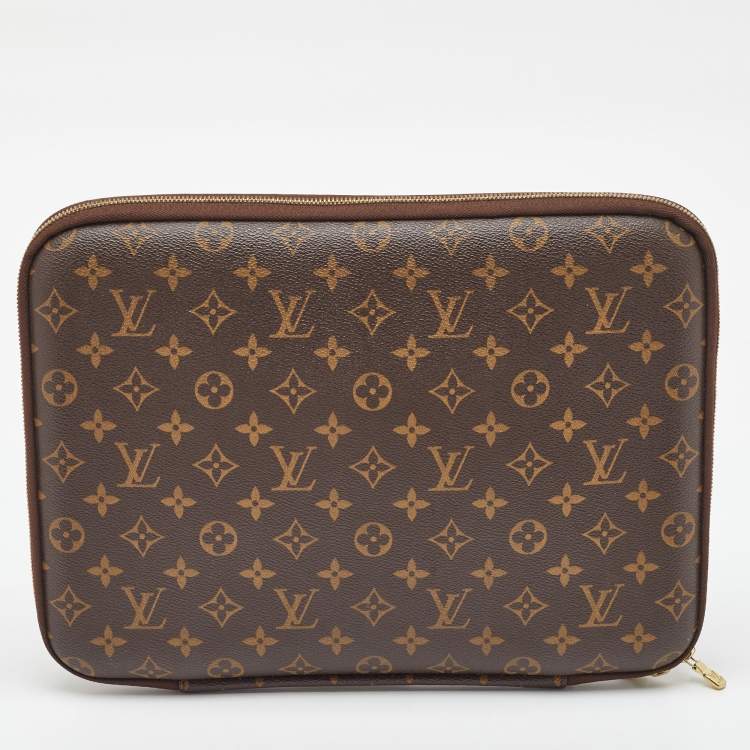 Pre Owned Louis Vuitton Monogram Canvas Laptop Sleeve