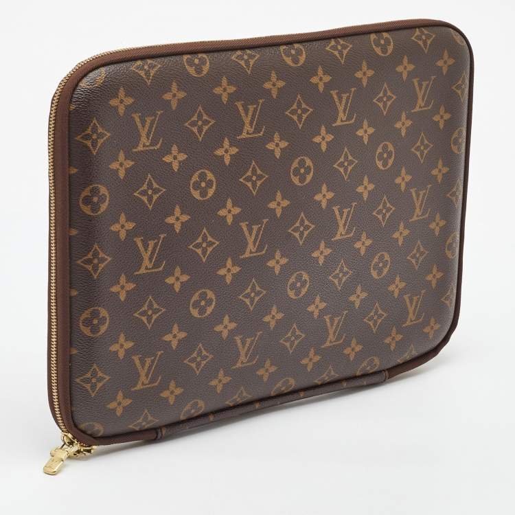 Pre Owned Louis Vuitton Monogram Canvas Laptop Sleeve