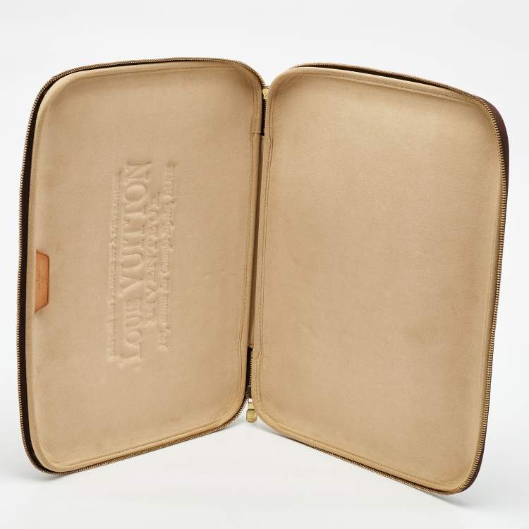 Pre Owned Louis Vuitton Monogram Canvas Laptop Sleeve