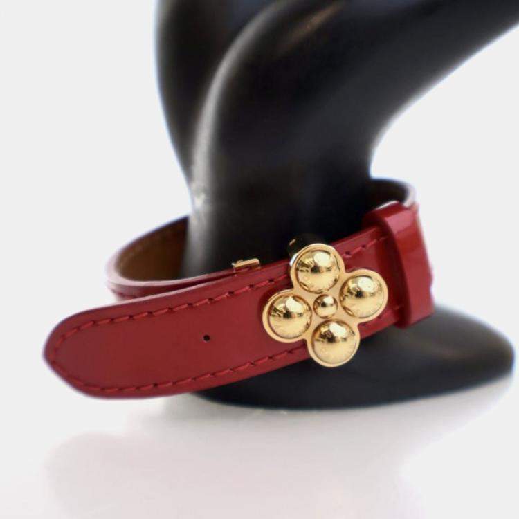 Pre Owned Louis Vuitton Vintage Monogram Vernis Wish Bracelet 