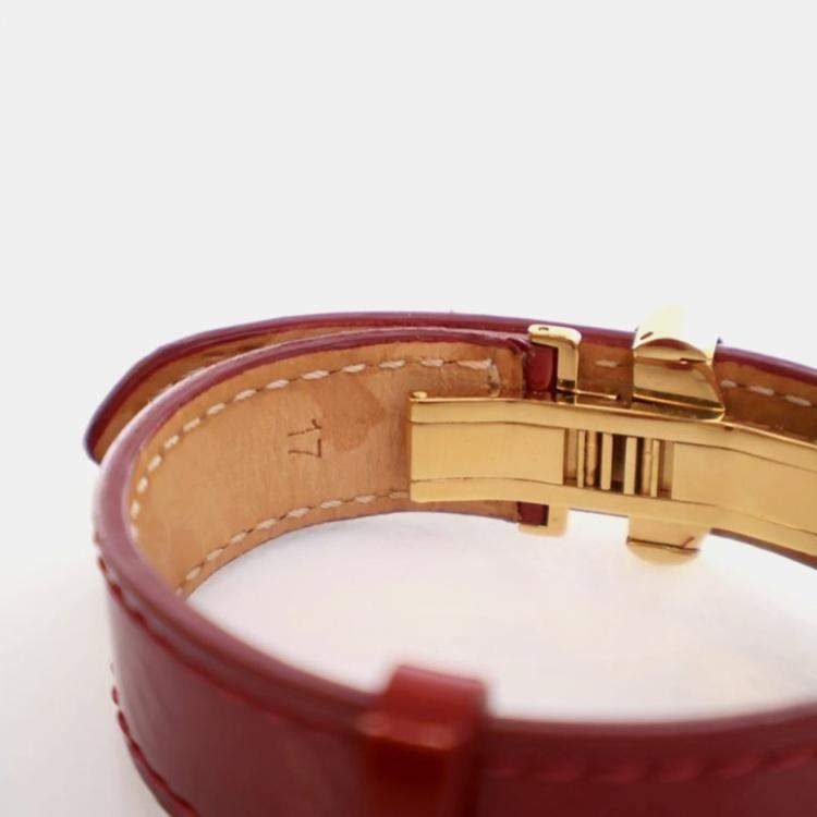 Pre Owned Louis Vuitton Vintage Monogram Vernis Wish Bracelet 