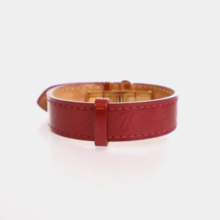 Pre Owned Louis Vuitton Vintage Monogram Vernis Wish Bracelet 