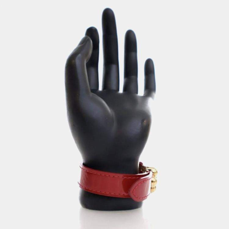 Pre Owned Louis Vuitton Vintage Monogram Vernis Wish Bracelet 