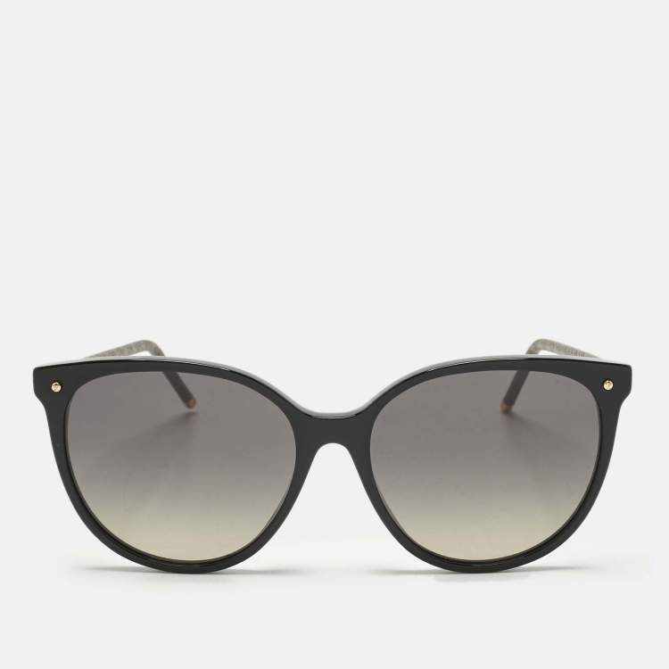 Pre Owned Louis Vuitton Black Gradient Monogram LV First Round Sunglasses 