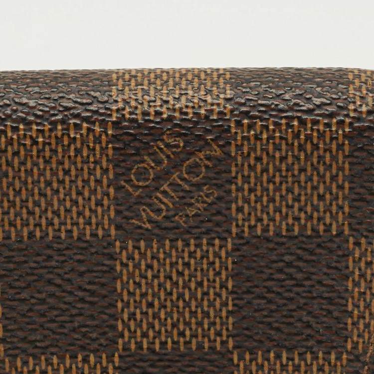 Pre Owned Louis Vuitton Damier Ebene Canvas Cigarette Case