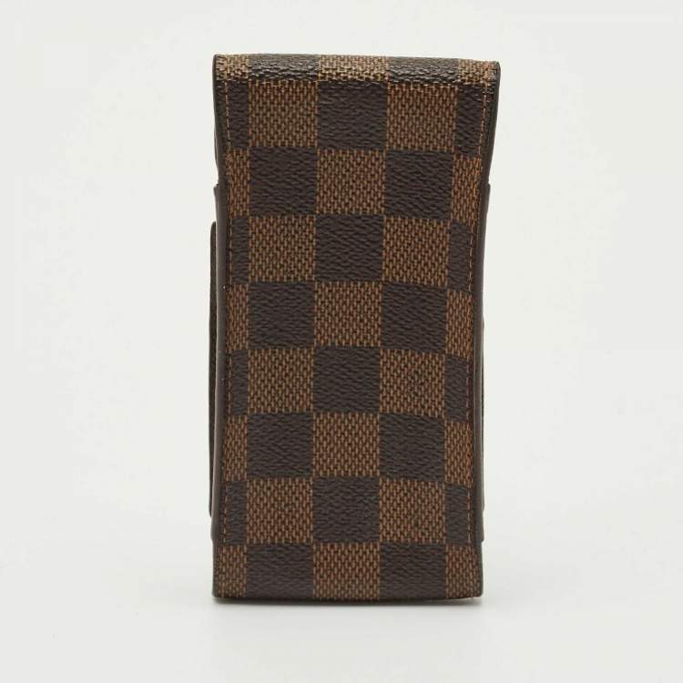 Pre Owned Louis Vuitton Damier Ebene Canvas Cigarette Case