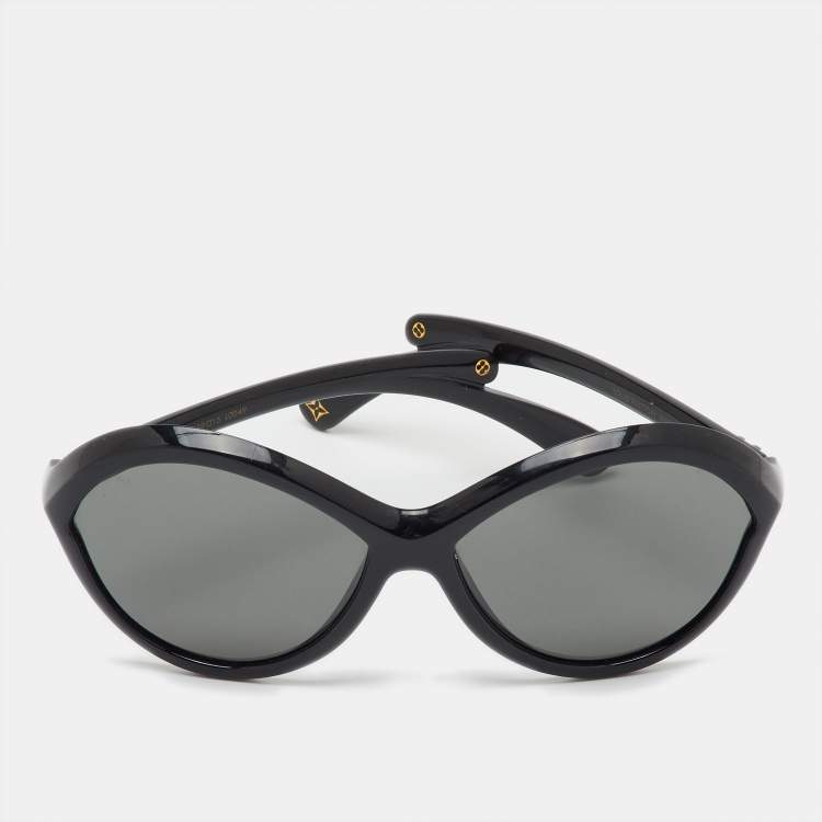 Pre Owned Louis Vuitton Black/Grey Z0263W Flore Carre Eye Sunglasses