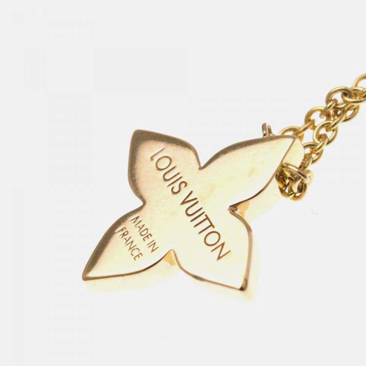 Pre Owned Louis Vuitton Star Blossom 18K Rose Gold and Diamond Pendant Necklace