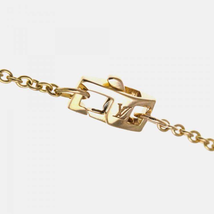 Pre Owned Louis Vuitton Star Blossom 18K Rose Gold and Diamond Pendant Necklace