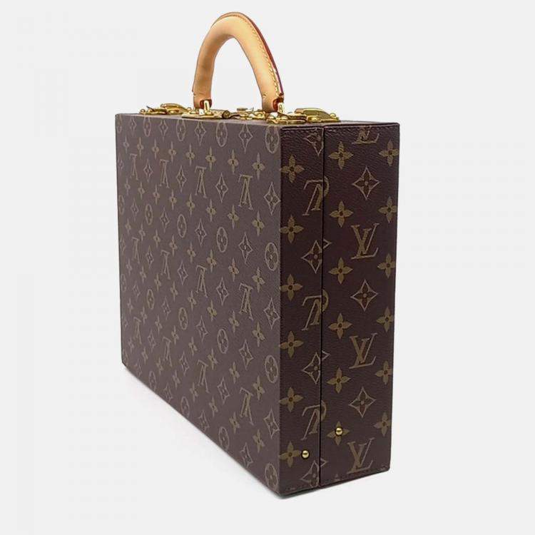 Pre Owned Louis Vuitton Brown Coated Canvas Bijoux Jewelry Box