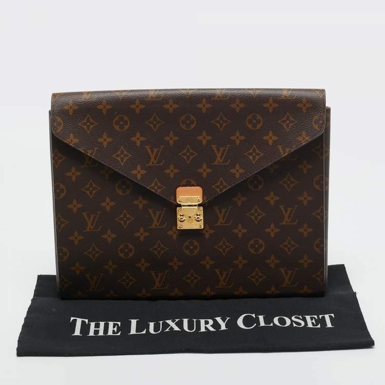 Pre Owned Louis Vuitton Monogram Canvas Mark Folder
