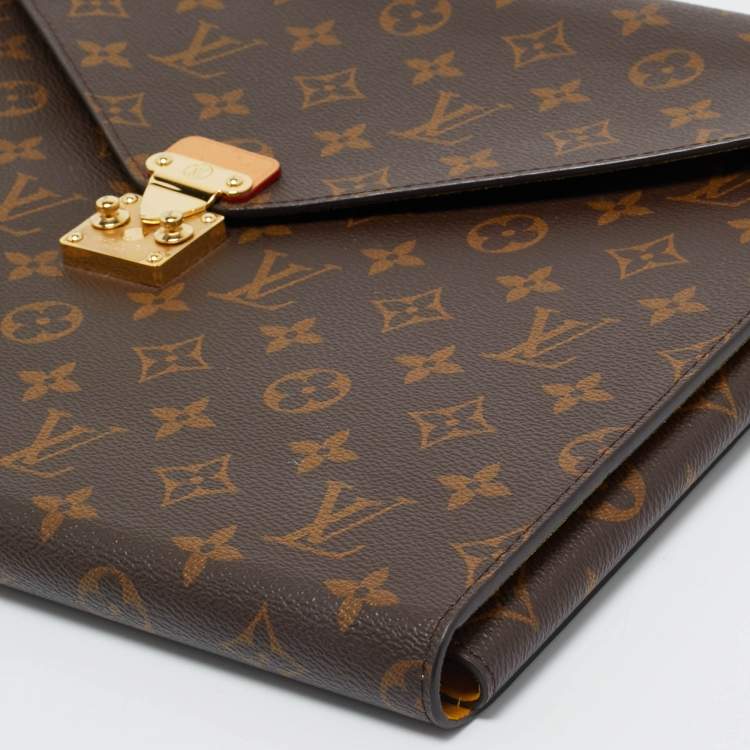 Pre Owned Louis Vuitton Monogram Canvas Mark Folder