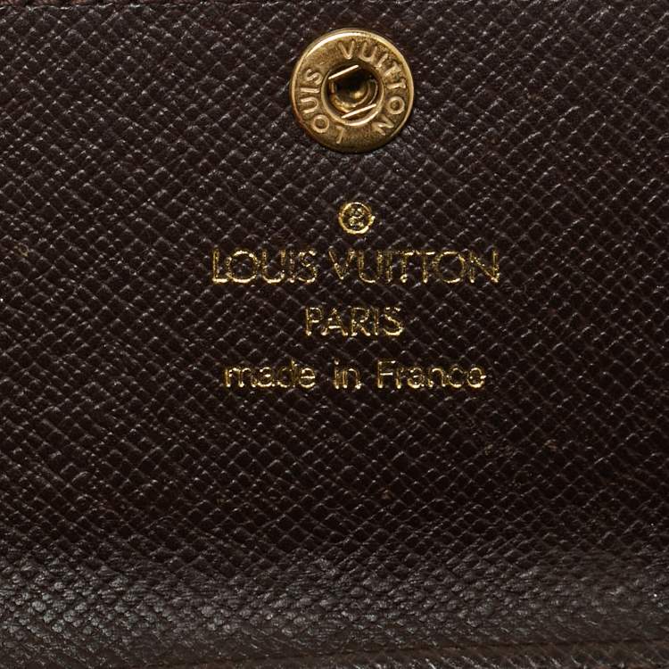 Pre Owned Louis Vuitton Damier Ebene Canvas 4 Key Holder