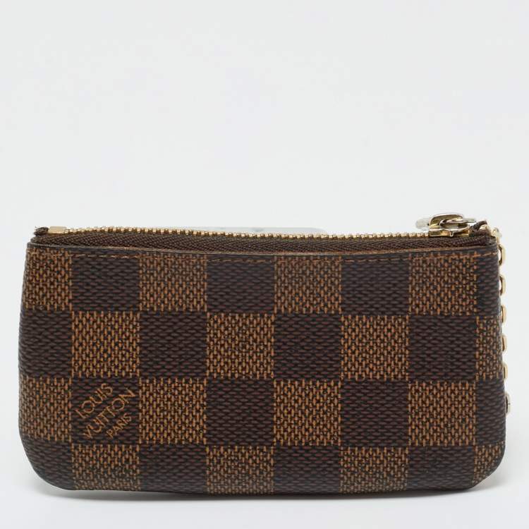 Pre Owned Louis Vuitton Damier Ebene Canvas Key Pouch