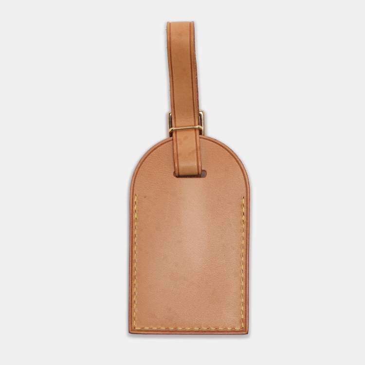 Pre Owned Louis Vuitton Vachetta Leather Luggage Name Tag
