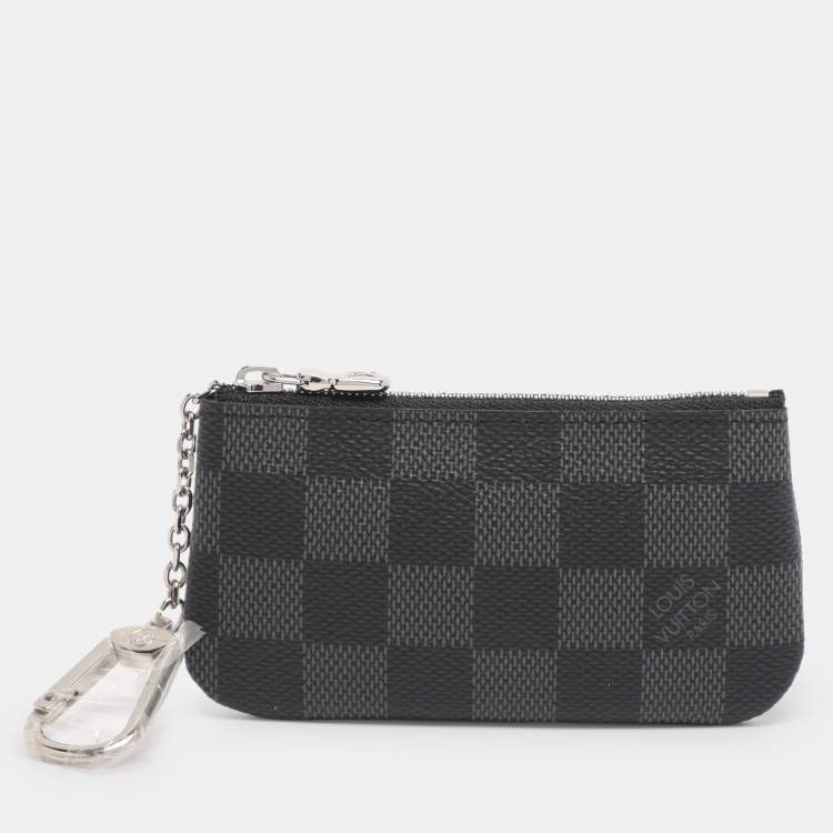 Pre Owned Louis Vuitton Damier Graphite Canvas Key Pouch