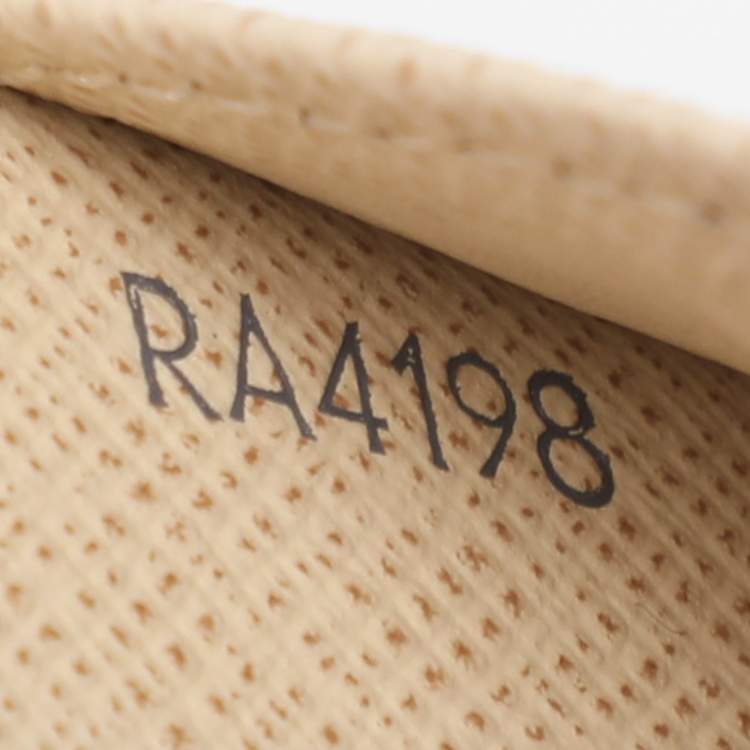 Pre Owned Louis Vuitton Damier Azur Canvas Customizable Small Ring Agenda Cover