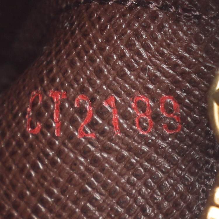 Pre Owned Louis Vuitton Damier Ebene Canvas Key Pouch