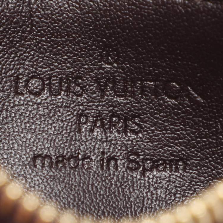 Pre Owned Louis Vuitton Amarante Monogram Vernis Key Pouch