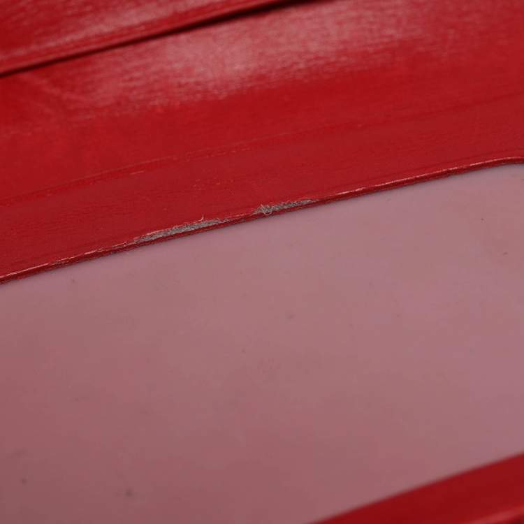 Pre Owned Louis Vuitton Red Epi Leather Porte 2 Cartes Vertical Pass Case