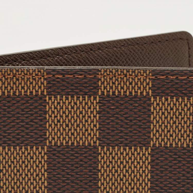 Pre Owned Louis Vuitton Damier Ebene Canvas Passport Case
