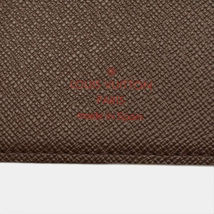 Pre Owned Louis Vuitton Damier Ebene Canvas Passport Case
