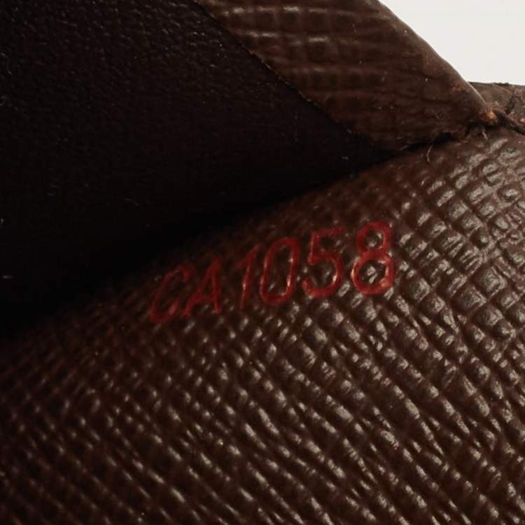 Pre Owned Louis Vuitton Damier Ebene Canvas Passport Case