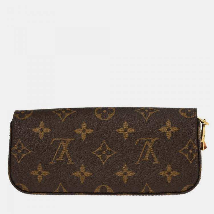 Pre Owned Louis Vuitton Brown Monogram Pochette Lagoon Glasses Case
