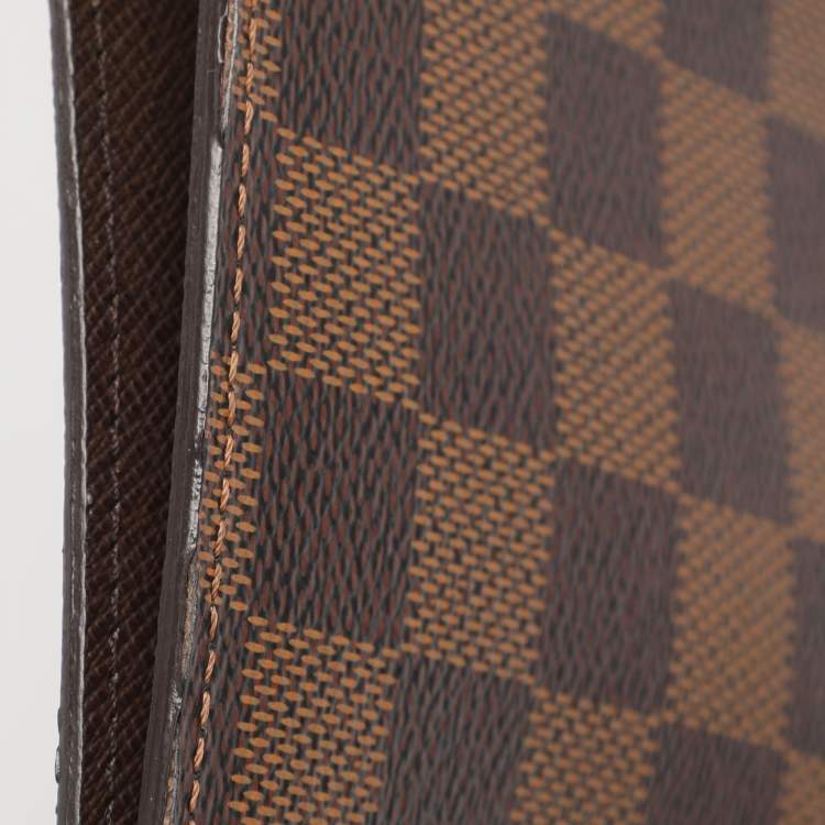 Pre Owned Louis Vuitton Damier Ebene Large Ring Agenda Cover