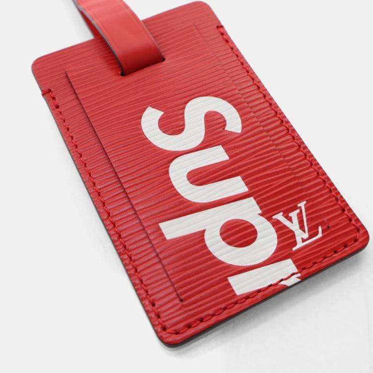 Pre Owned Louis Vuitton x Supreme Epi Luggage Tag