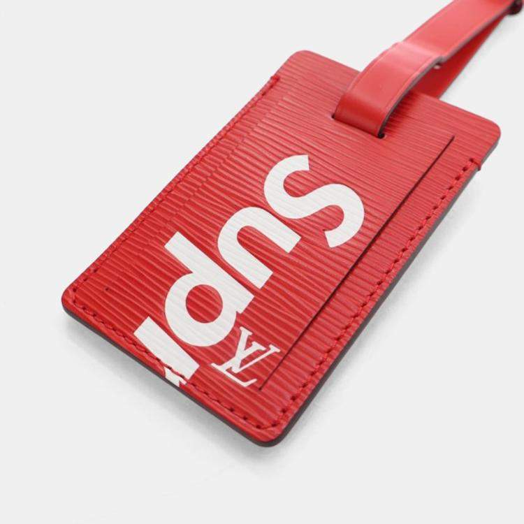 Pre Owned Louis Vuitton x Supreme Epi Luggage Tag