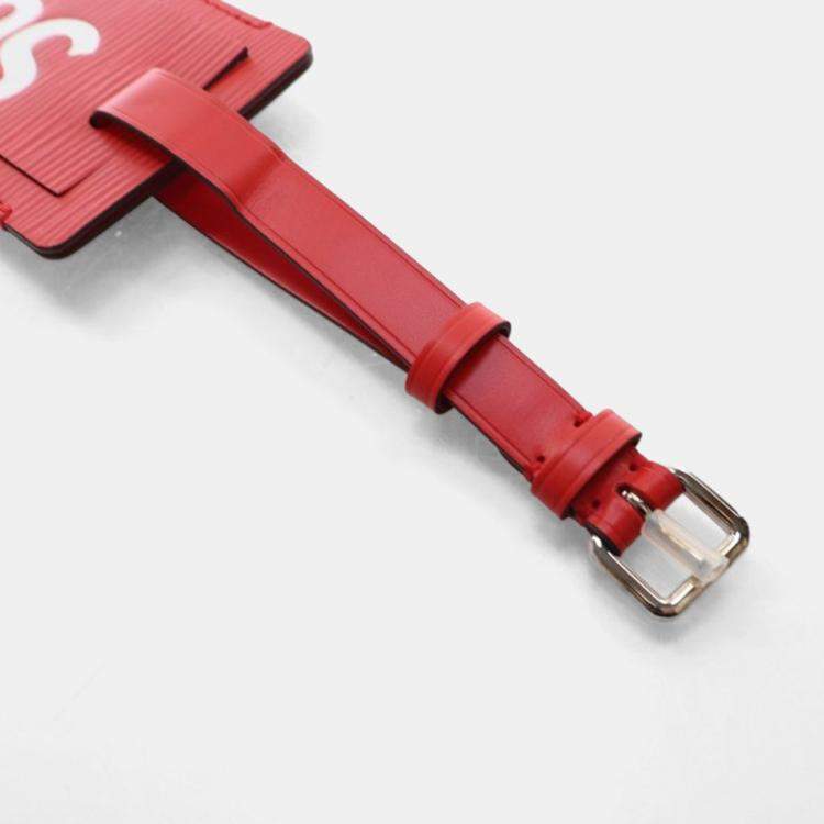 Pre Owned Louis Vuitton x Supreme Epi Luggage Tag