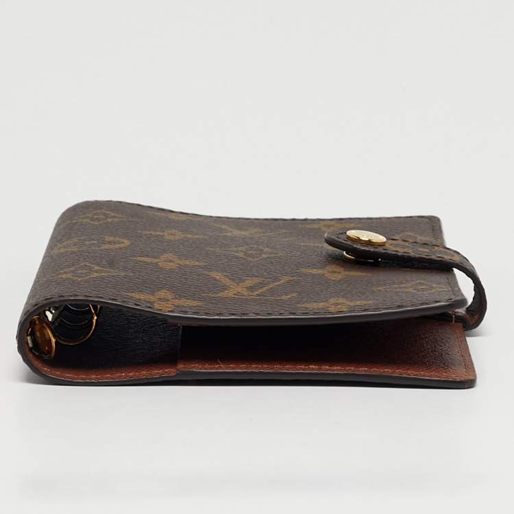 Pre Owned Louis Vuitton Monogram Canvas Small Ring Agenda Cover