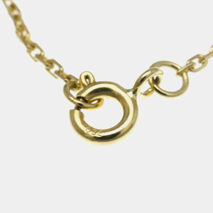 مملوكة مسبقًا Louis Vuitton Star Blossom BB 18K Yellow Gold Onyx Charm Bracelet