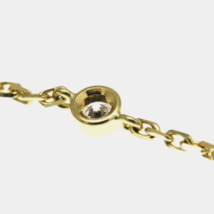 مملوكة مسبقًا Louis Vuitton Star Blossom BB 18K Yellow Gold Onyx Charm Bracelet