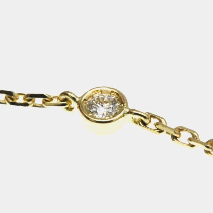 مملوكة مسبقًا Louis Vuitton Star Blossom BB 18K Yellow Gold Onyx Charm Bracelet
