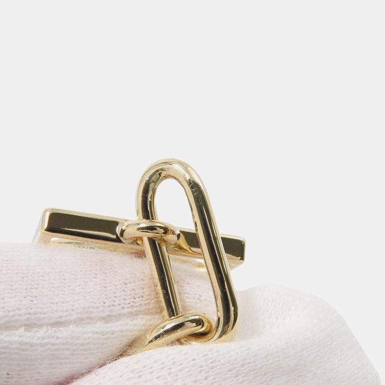 Pre Owned Louis Vuitton Boucles D'Oreilles B Blossom Shell Diamond Earrings 18K Yellow Gold