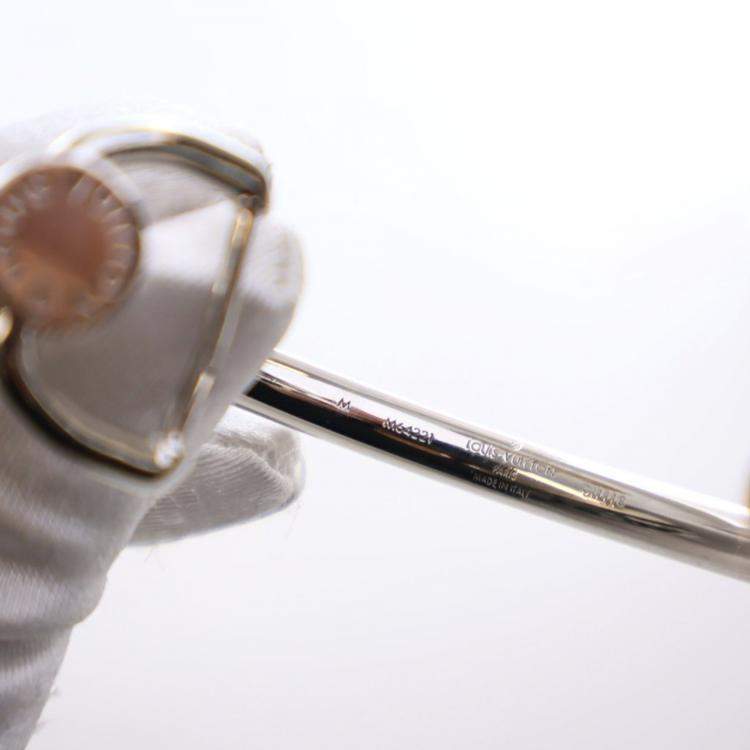 Pre Owned Louis Vuitton Monogram Eclipse Bracelet Sz M