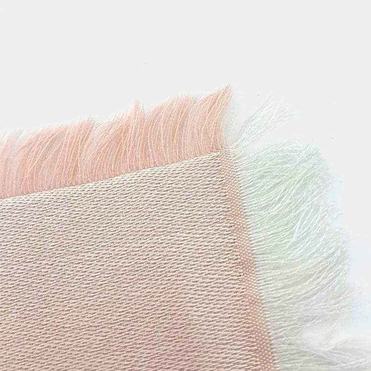 Pre Owned Louis Vuitton Pink Wool SIlk Shawl