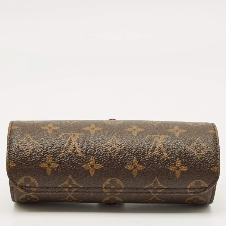 مملوكة مسبقًا Louis Vuitton 3 Watch Case Monogram Canvas and Leather 