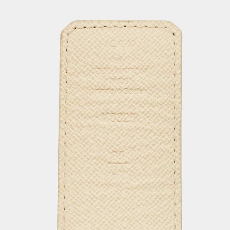 Pre Owned Louis Vuitton LV Initiales Belt 85CM Damier Auzur Canvas