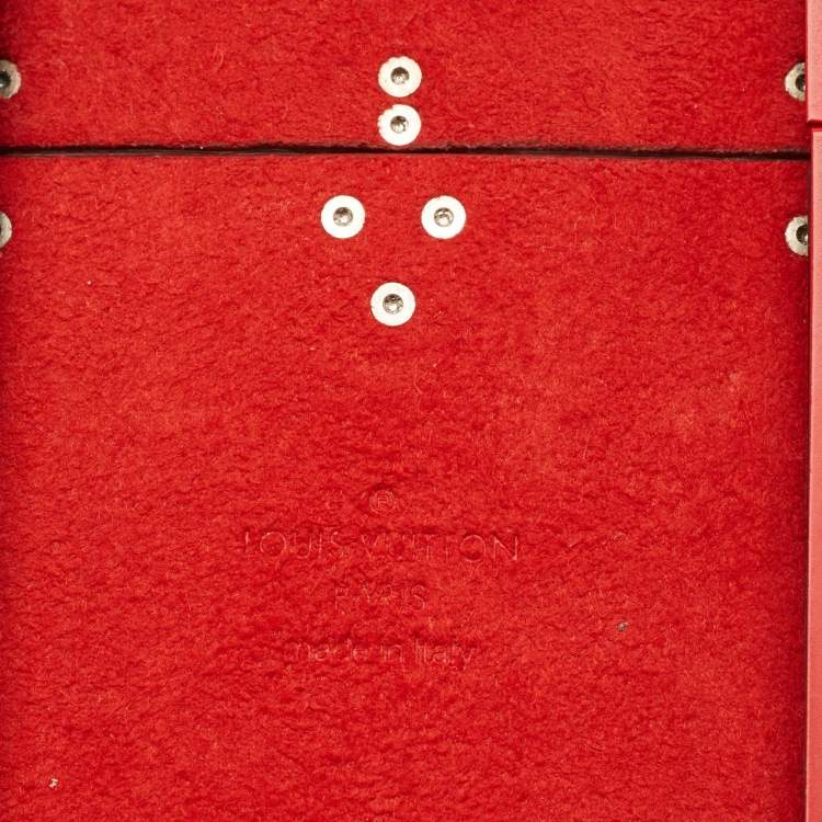 Pre Owned Louis Vuitton x Supreme Eye Trunk iPhone 7 Case Red Monogram Canvas