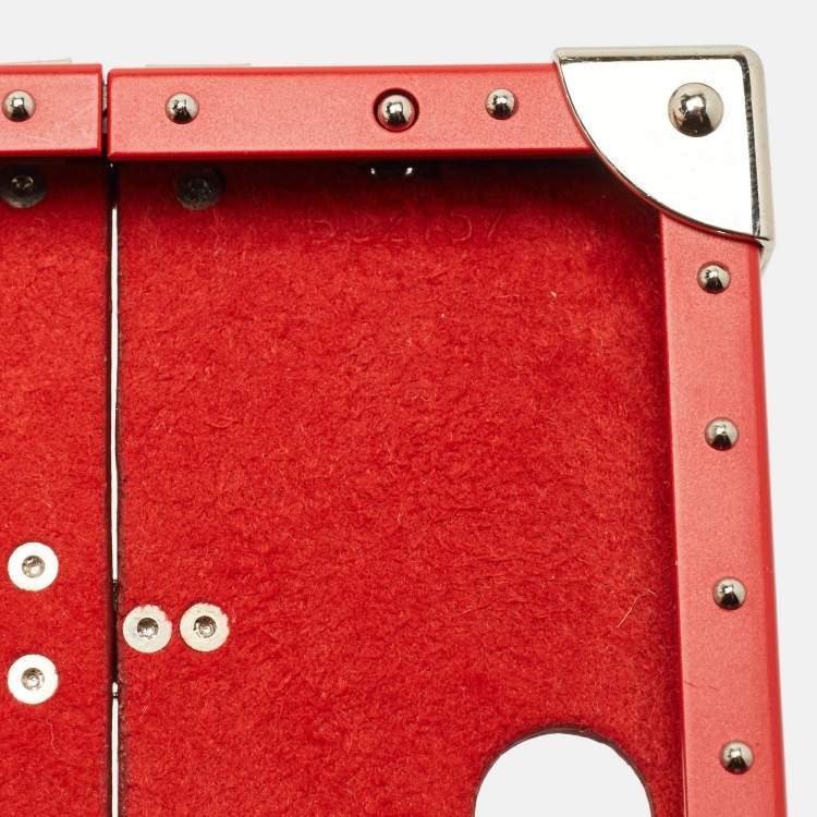 Pre Owned Louis Vuitton x Supreme Eye Trunk iPhone 7 Case Red Monogram Canvas