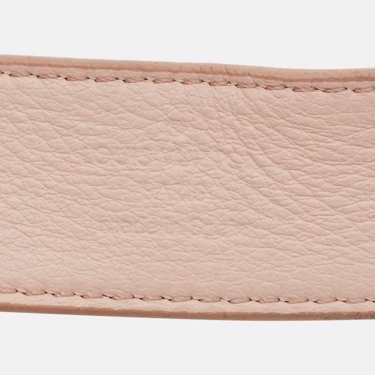 Pre Owned Louis Vuitton 85 CM Belt Pink Monogram Canvas