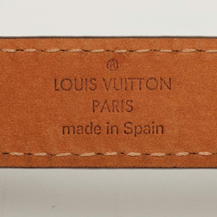 Pre Owned حزام خصر لوي فيتون قماش مونوغرام صغير أنيق 80 سم