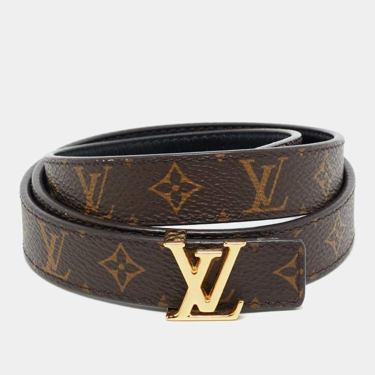 Pre Owned Louis Vuitton LV Initiales 75CM Black Monogram Canvas and Leather