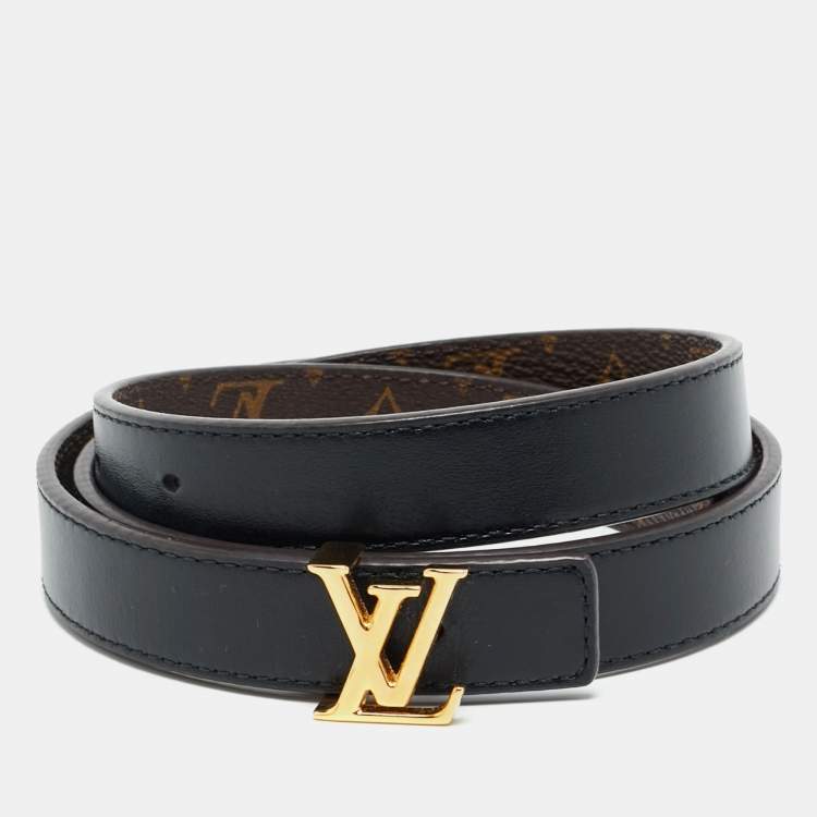 Pre Owned Louis Vuitton LV Initiales 75CM Black Monogram Canvas and Leather